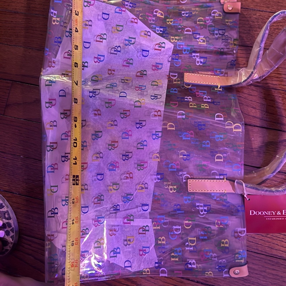 Dooney & Bourke Transparent Tote with Colorful Logo large - Picture 2 of 2